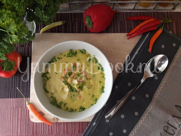 Овощной суп-пюре с куриным филе и болгарскими перцами - шаг 16
