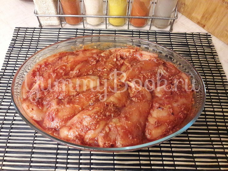 Куриное филе в имбирно-томатном маринаде - шаг 6
