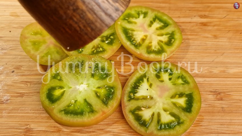 Жареные зеленые помидоры с беконом - шаг 2