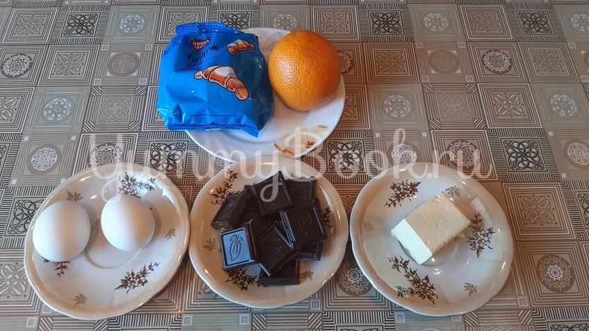 Воздушный шоколадно-апельсиновый десерт - шаг 1