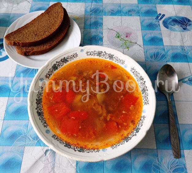 Суп с лечо и горошком - шаг 14