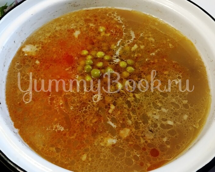 Суп с лечо и горошком - шаг 12