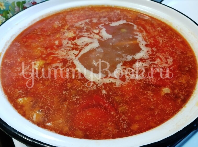 Суп с лечо и горошком - шаг 13