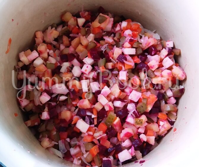 Винегрет с французской заправкой - шаг 2