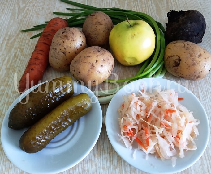 Винегрет с французской заправкой - шаг 1