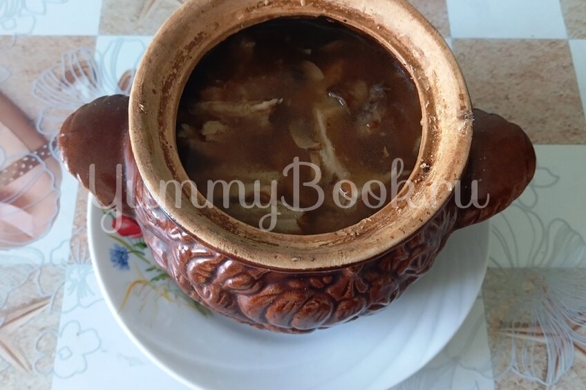 Говяжий рубец, запечённый в горшочке