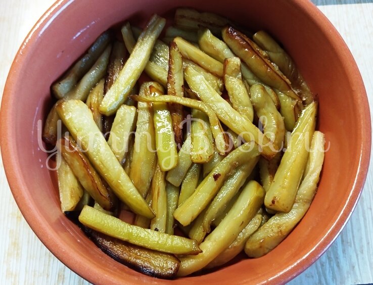 Баклажаны с лисичками, запечённые в духовке - шаг 8