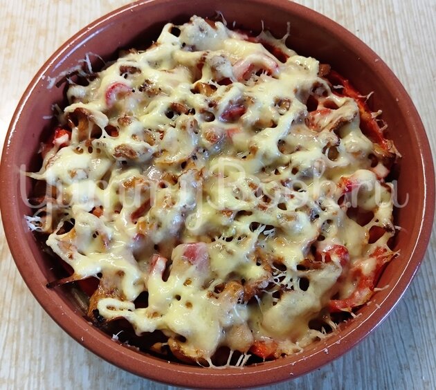 Баклажаны с лисичками, запечённые в духовке - шаг 12