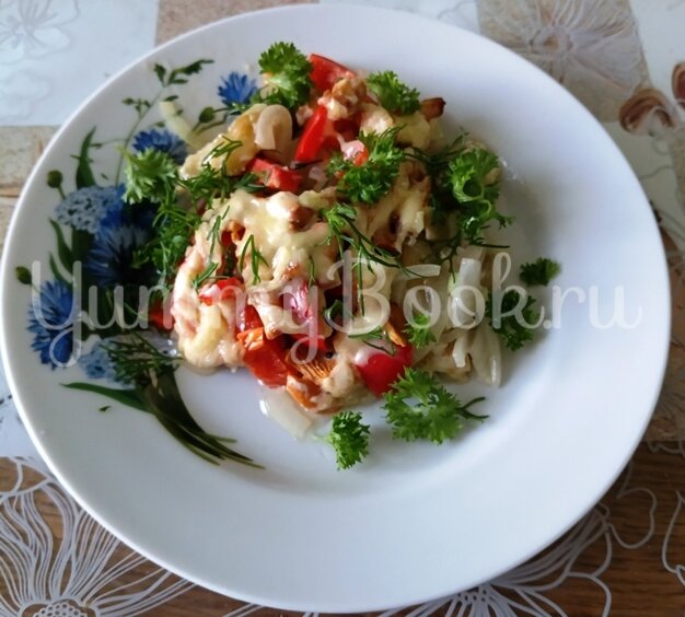 Баклажаны с лисичками, запечённые в духовке - шаг 13