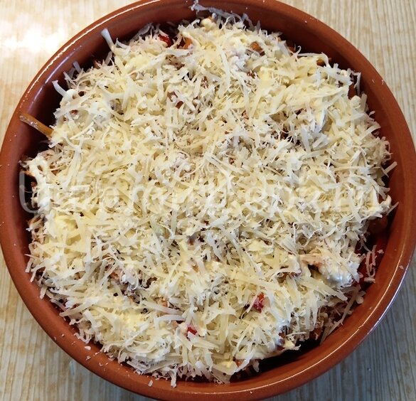 Баклажаны с лисичками, запечённые в духовке - шаг 11