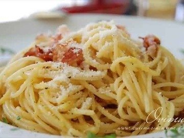 Спагетти с беконом