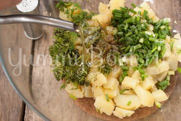 Салат Картофельный с зеленым луком - шаг 4