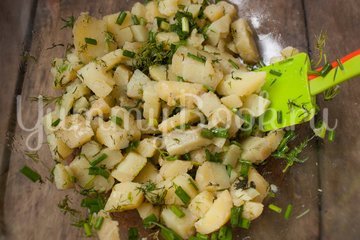 Салат Картофельный с зеленым луком - шаг 5