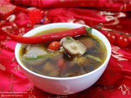 Суп острый с бараниной и овощами