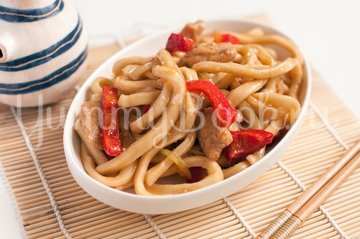 Удон домашний с курицей - шаг 10