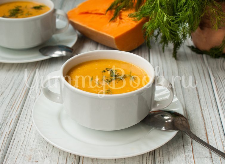Суп-пюре из тыквы с сыром - шаг 6