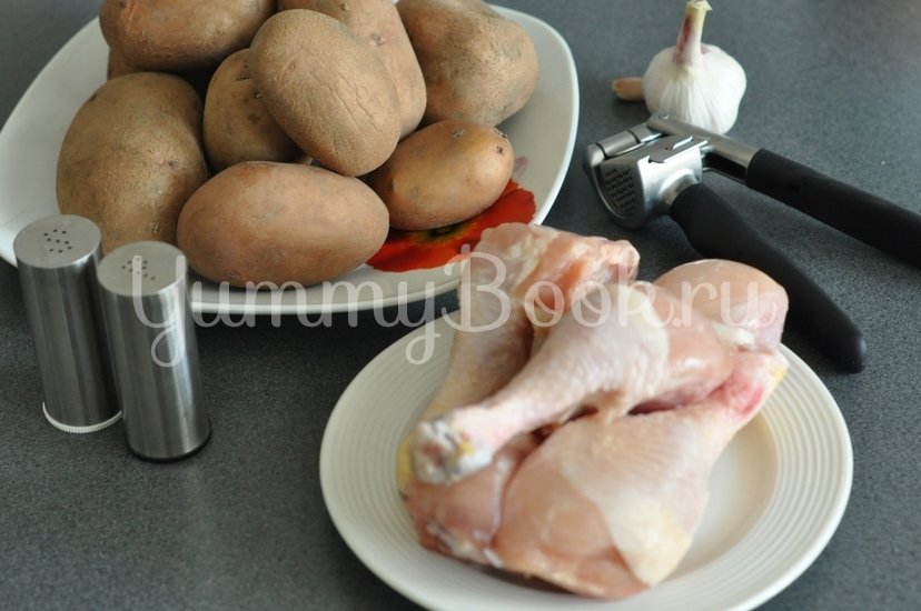 Куриные ножки запеченные с картофелем в рукаве - шаг 1