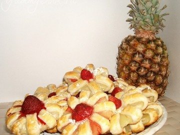 Печенье с ананасом