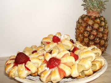 Печенье с ананасом