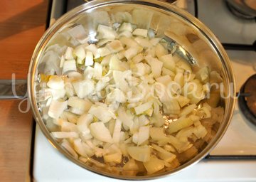 Пирог с ветчиной, курицей и луком - шаг 4