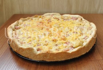 Пирог с ветчиной, курицей и луком - шаг 11