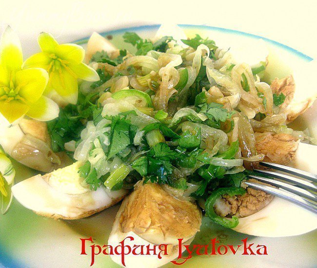 Тайский салат из яиц - шаг 7
