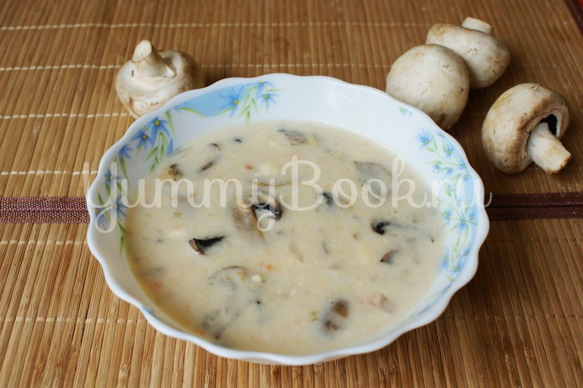 Сырный суп с грибами - шаг 9