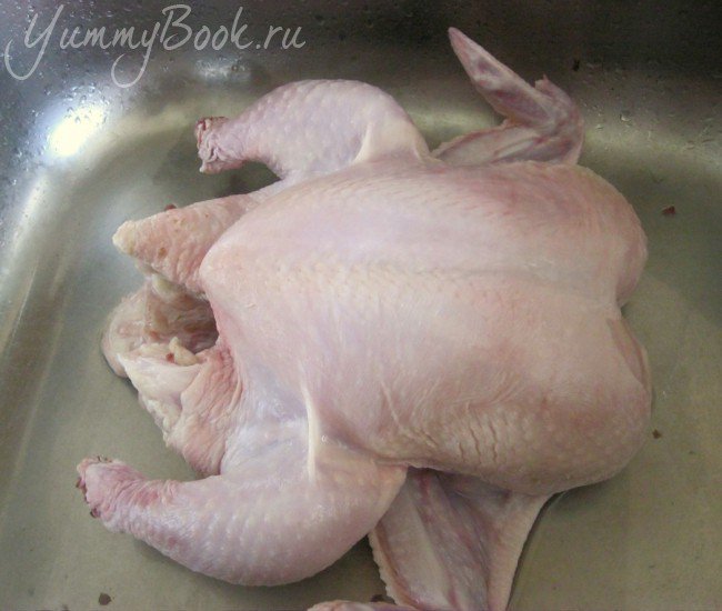 Фаршированная курица в медово-соевом маринаде - шаг 1