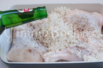 Куриные окорочка с рисом в пиве - шаг 3