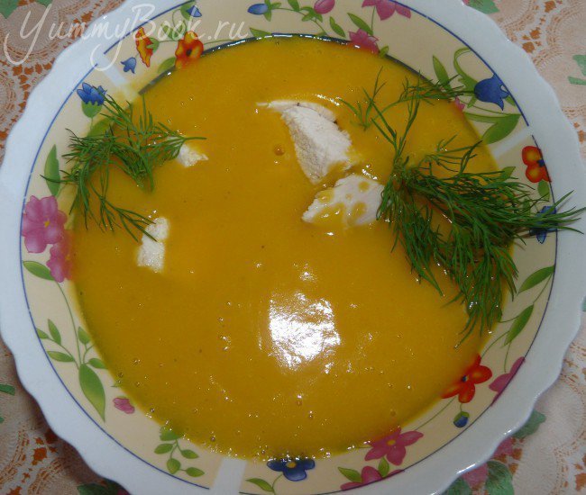 Тыквенный суп-пюре с курицей - шаг 2