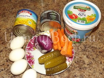 Салат с морской капустой и кукурузой - шаг 1