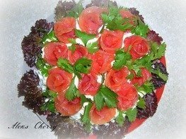 Салат "Букет роз"