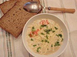 Польский хлебный суп с сыром