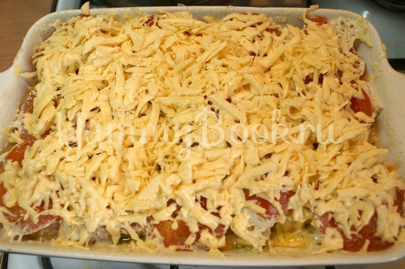Запеканка куриная с картофелем, сыром и помидорами - шаг 6