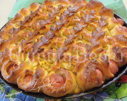 Открытый пирог с капустой и сосисками - шаг 7