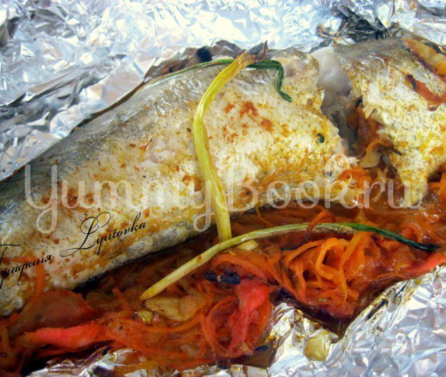 Рыба с овощами и черемшой - шаг 2