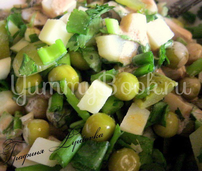 Салат зеленый с черемшой - шаг 4