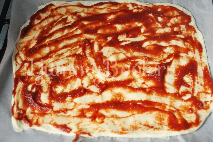 Тонкая бездрожжевая пицца - шаг 5