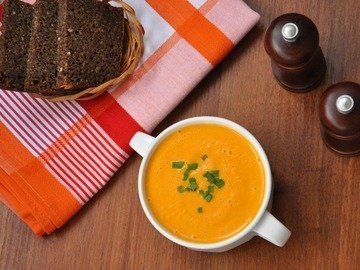 Тыквенный суп-пюре с имбирем