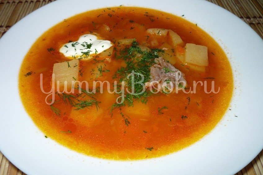 Простой томатный суп из мультиварки