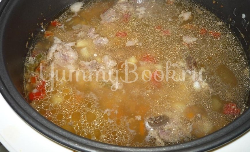 Суп из баранины с вермишелью в мультиварке - шаг 4