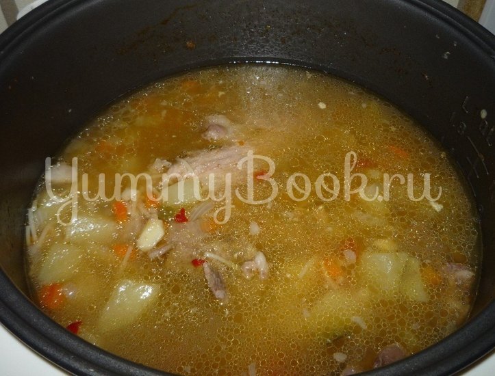 Суп из баранины с вермишелью в мультиварке - шаг 6