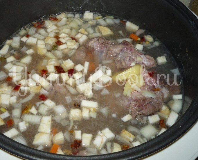 Суп из баранины с вермишелью в мультиварке - шаг 3