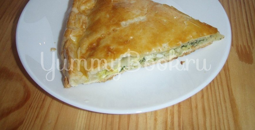 Пирог с зеленым луком и яйцом - шаг 6