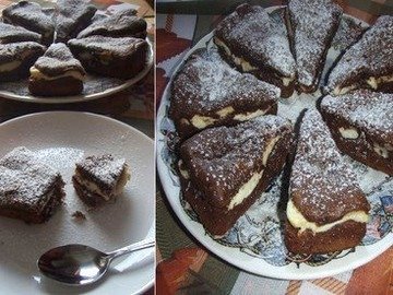 Шоколадно-творожные кексы - тортики