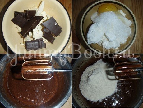 Шоколадно-творожные кексы - тортики - шаг 1