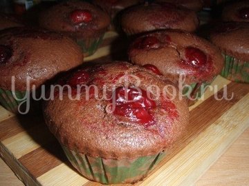 Маффины шоколадно-вишневые - шаг 6