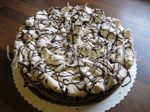 Шоколадный торт с меренгой и маскарпоне - шаг 15