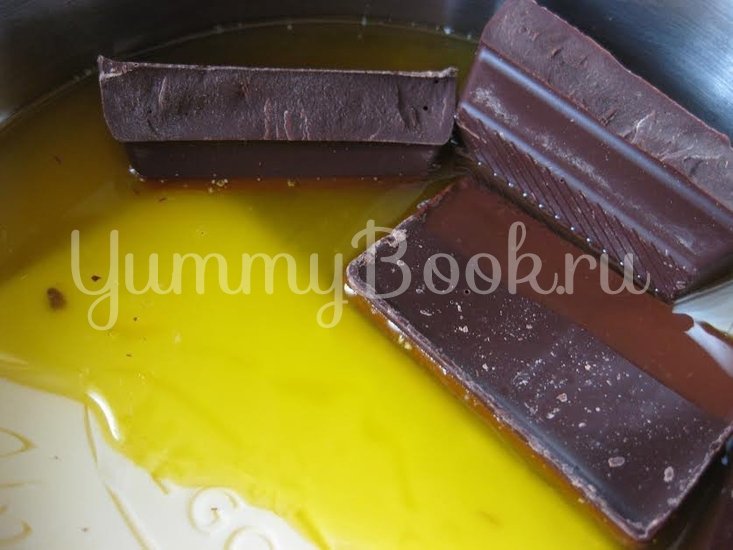 Шоколадные брауни на манке с миндалем - шаг 2