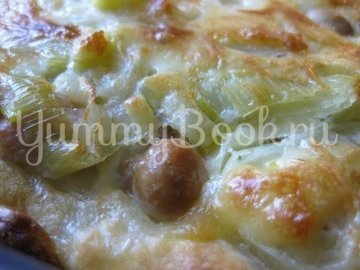 Пирог с луком-пореем, Lauchkuchen - шаг 14